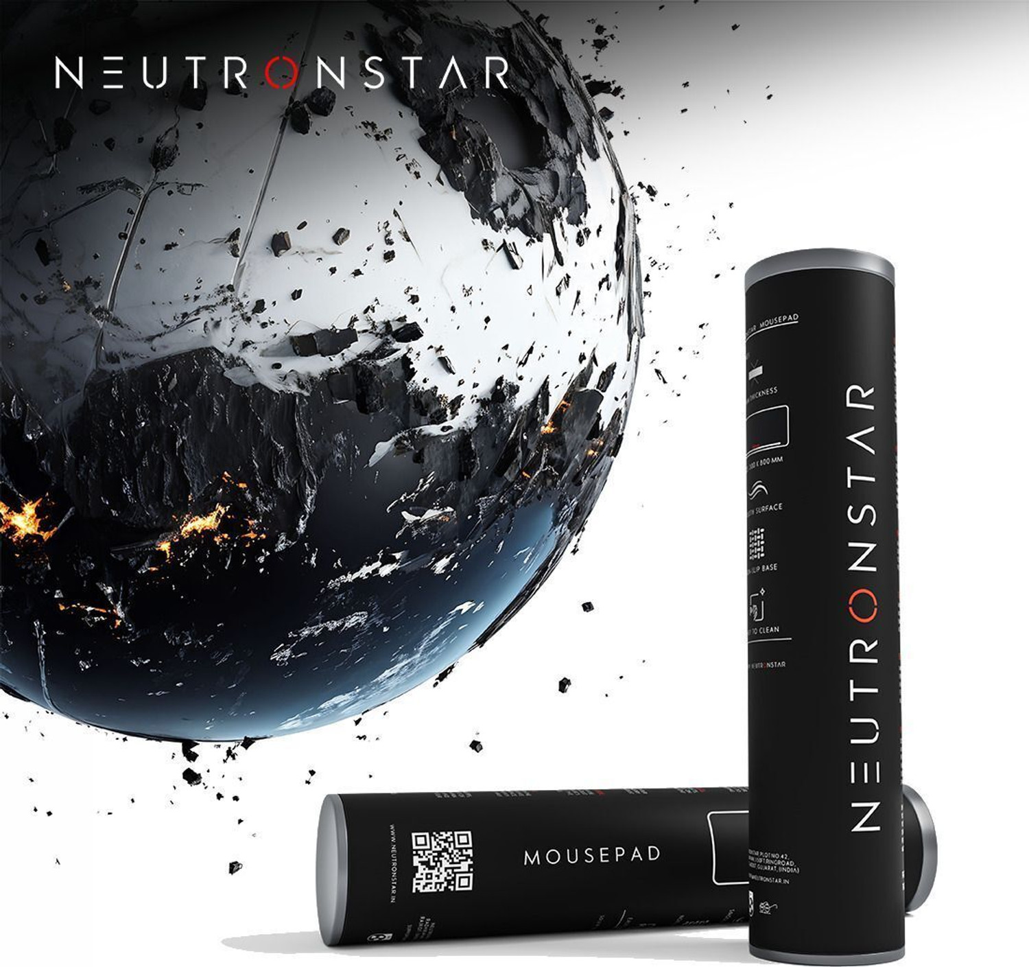 Image of NEUTRONSTAR Aesthetic Series: Rain Forest Universal Gaming Mouse Pad Non Slip Base Mousepad