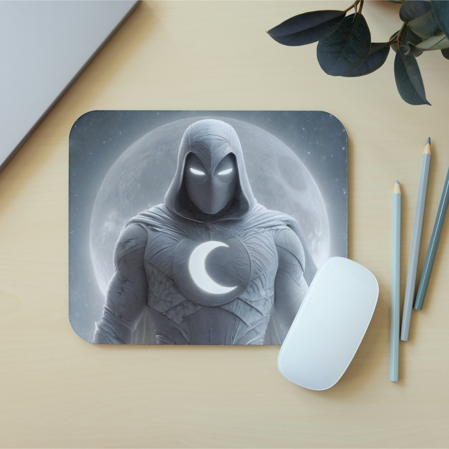 Image of makekart Moon Knight inchFist of Khonshu inch Cinematic Mousepad Non Slip Base Mousepad