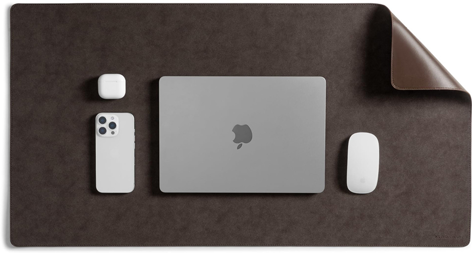 Image of DailyObjects REVRSAL-DSK-MATT-BRWN Non Slip Base Dual Sided Mousepad