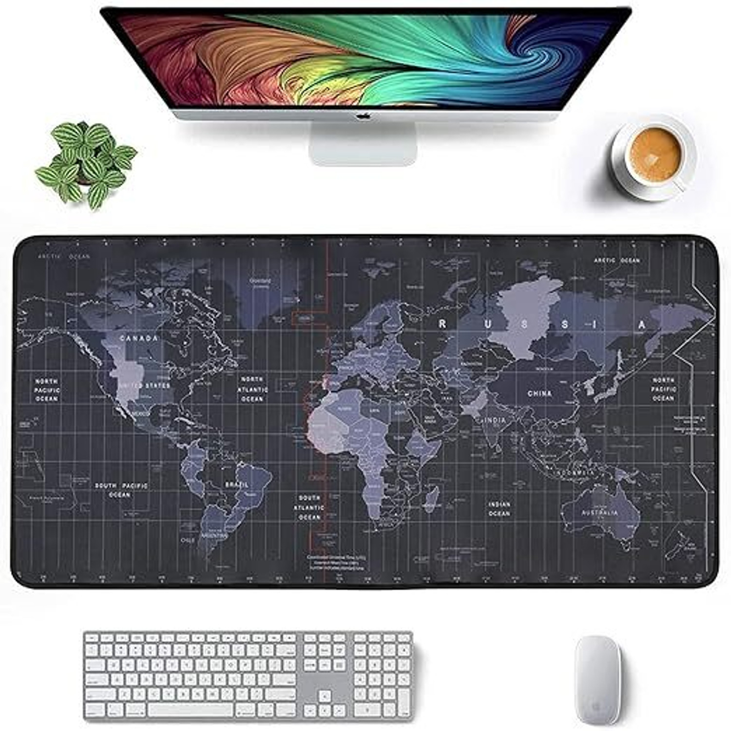 Image of VIDORA World Map Extra Large Extended Anti Slip Rubber Gaming Mouse Pad Non Slip Base Mousepad