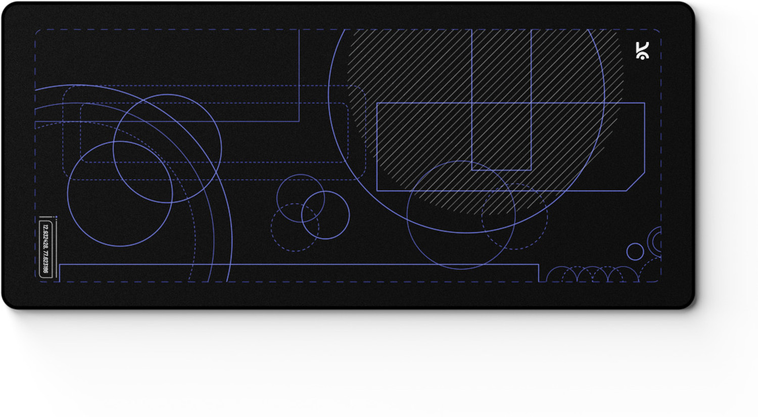 Image of Kreo Terra XXL Deskmat Premium Ultra Smooth Surface, 4mm Cushioned Base 900x400mm Non Slip Base Mousepad