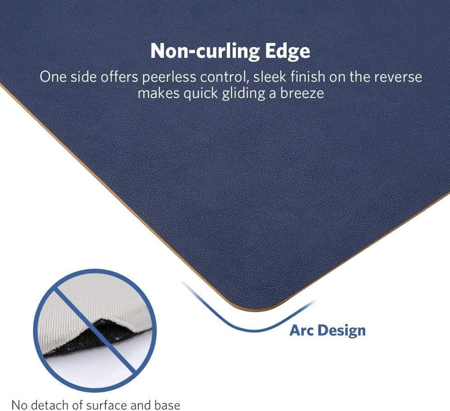 Image of Dyazo Plus Vegan PU Leather Premium Extended Desk Mat for Work from Home /Office /Gaming Non Slip Base Dual Sided Mousepad