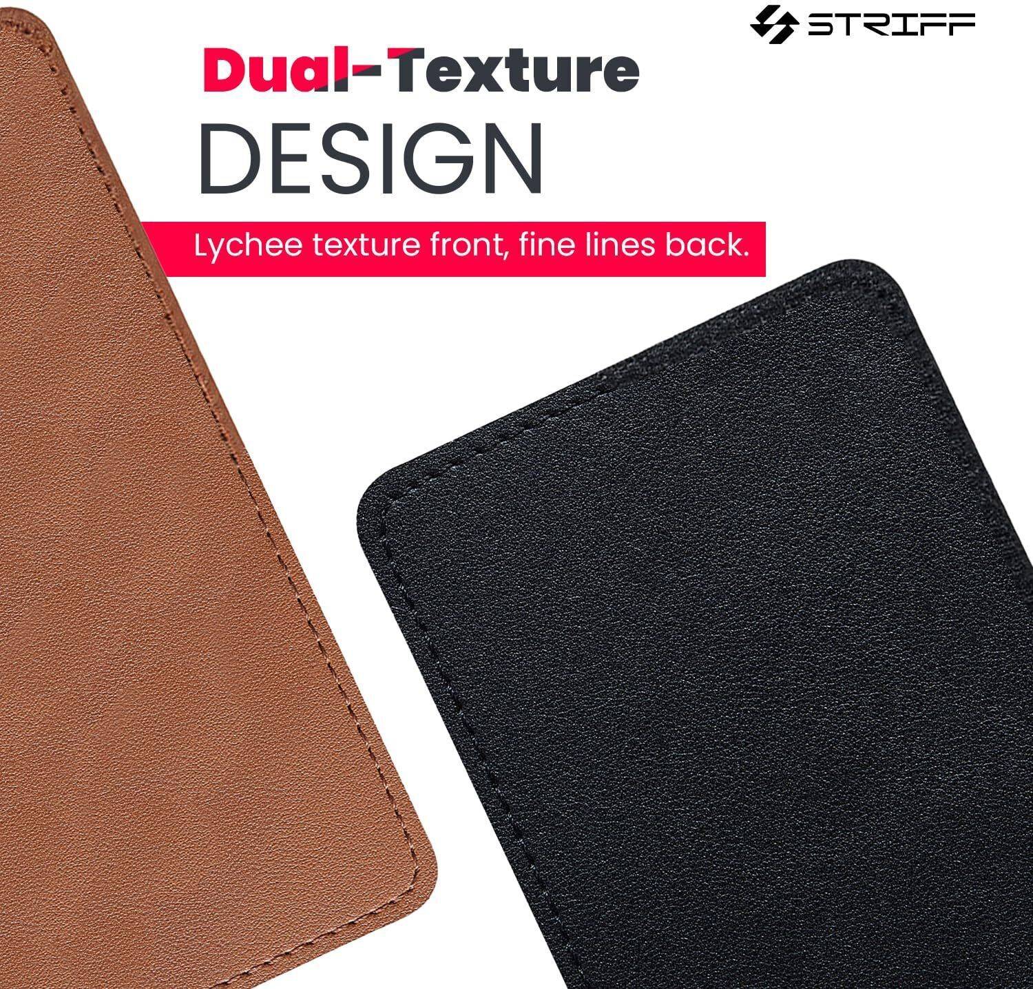 YSAGi Leather Desk Pad Protector, Office Mat, Large Mouse Pad, Non-Slip