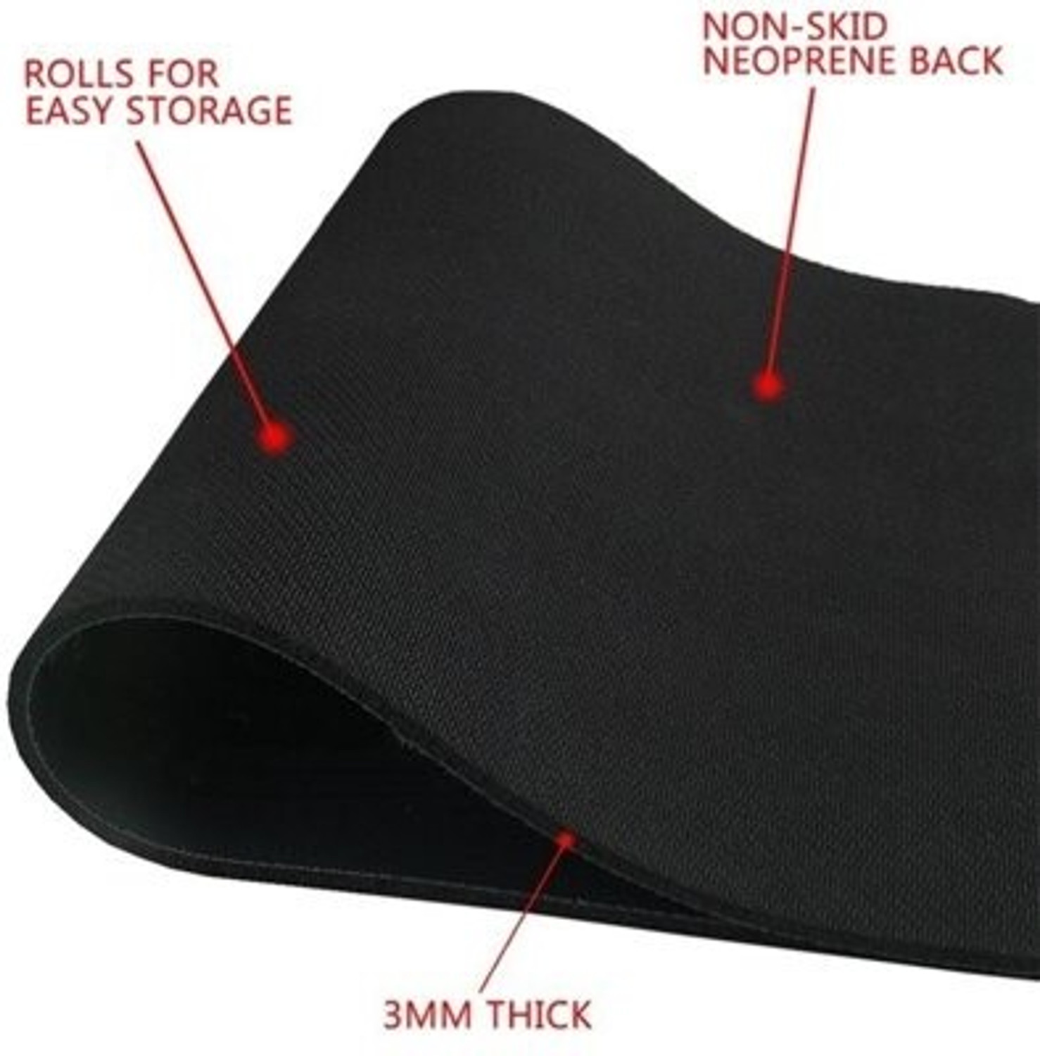 Image of rssh creation Streat Light Pink Color, Anti - Slip Base, High Durability Mouse Pad Non Slip Base Mousepad