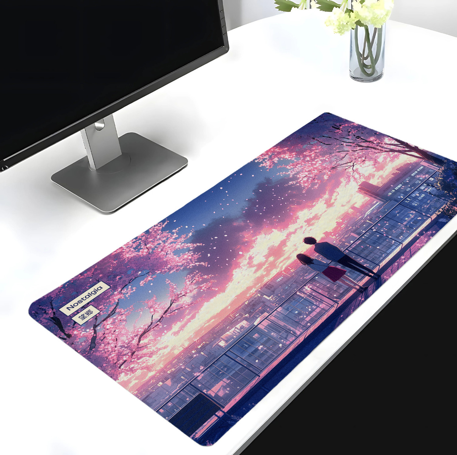 Image of Eshaaver Anime Scenic Gaming Mouse Pad - Large, Non-Slip, Smooth Surface for Desk & PC Non Slip Base Mousepad