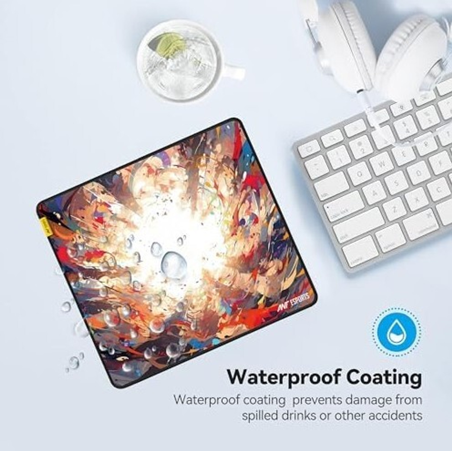 Image of Ant Esports Volcano Unique Rectangle Gaming Mousepad for Mouse with Stitched Edges Non Slip Base Mousepad