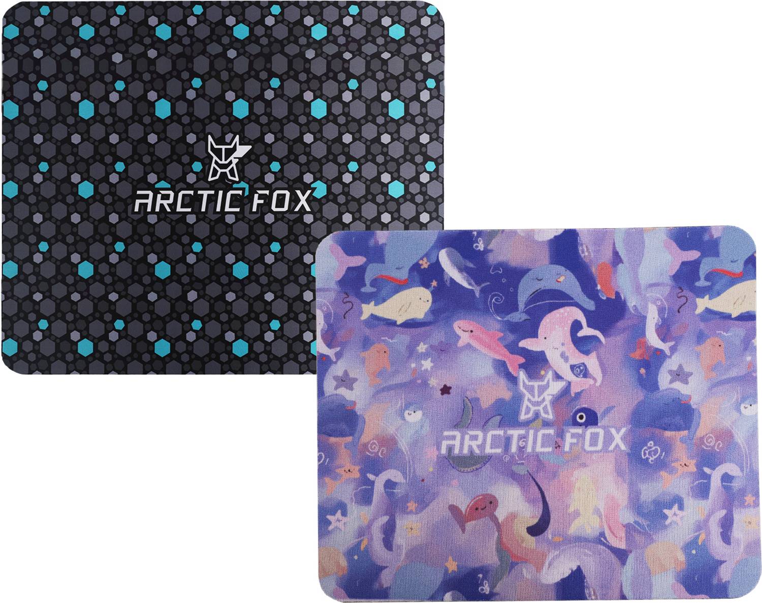 Arctic Fox Non-Slip Rubber Base Mouse Pad for Desktop and Laptop Mousepad (Hexad & Trawi) Non Slip Base Mousepad