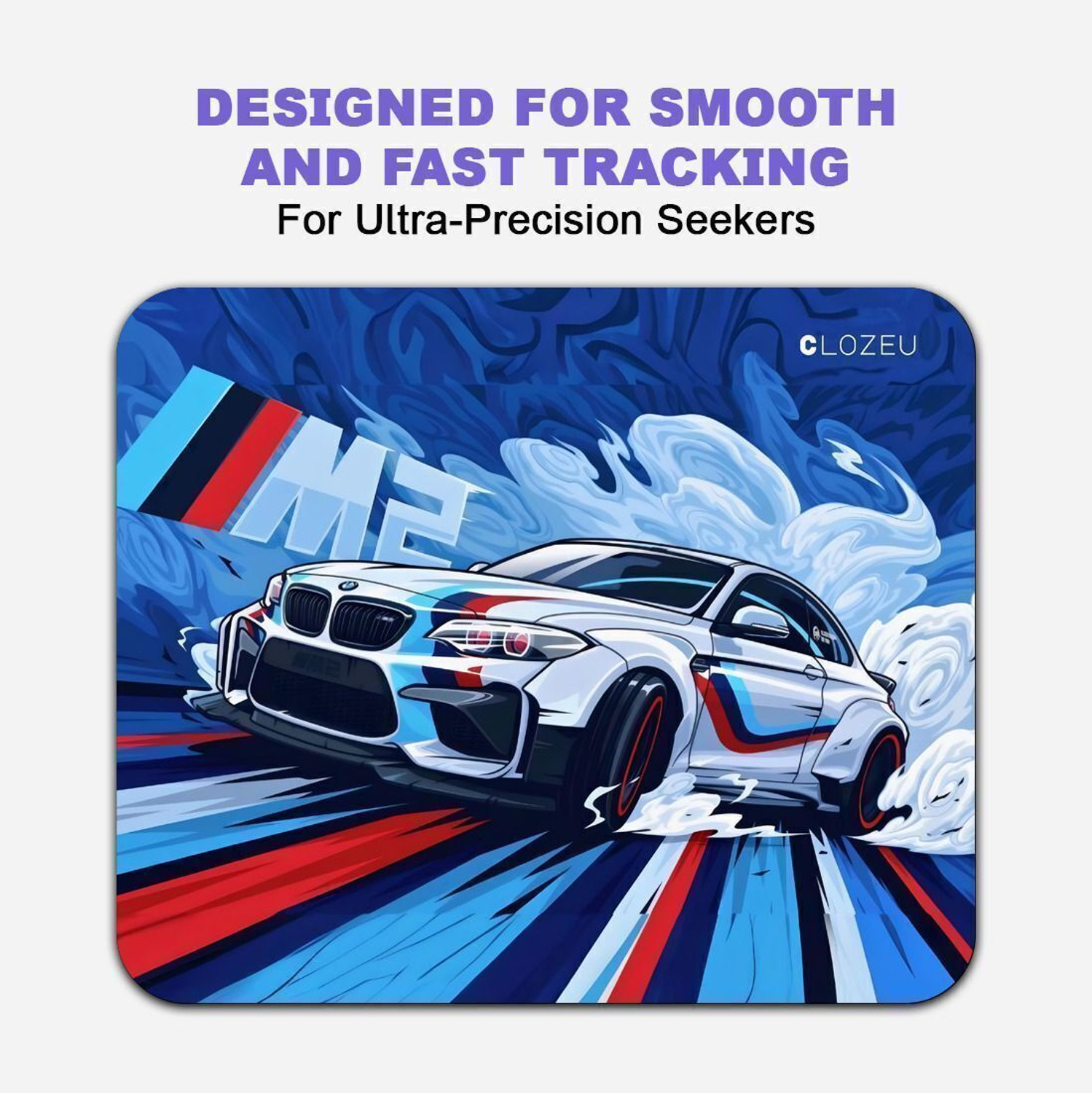 Image of CLOZEU Rubber Mouse Pad Office and Gaming Mouse Pad, Non-Slip Rubber Base Non Slip Base Mousepad