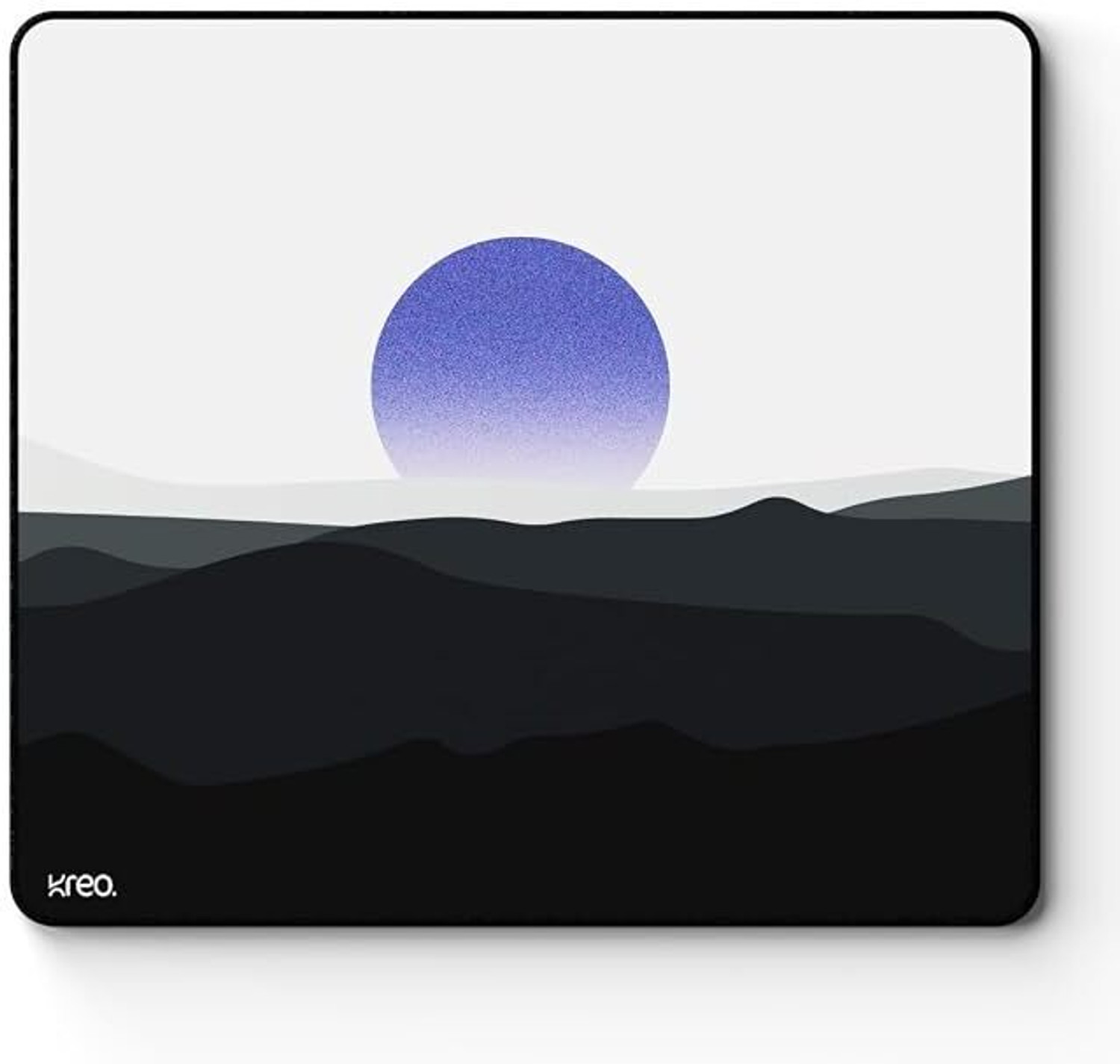 Image of Kreo Locus XL Deskpad, 450 x 420 mm, 4mm Cushioned Base, Ultra Smooth Surface Non Slip Base Mousepad