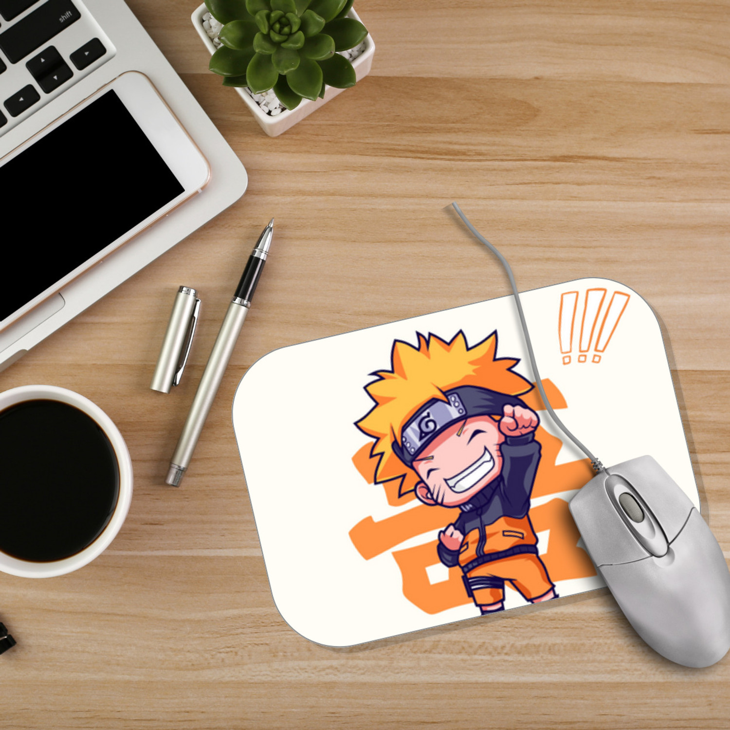 Image of Replix Naruto Anime Printed Mousepad with Smooth Mouse Control for Laptop, MacBook Pro Non Slip Base Mousepad