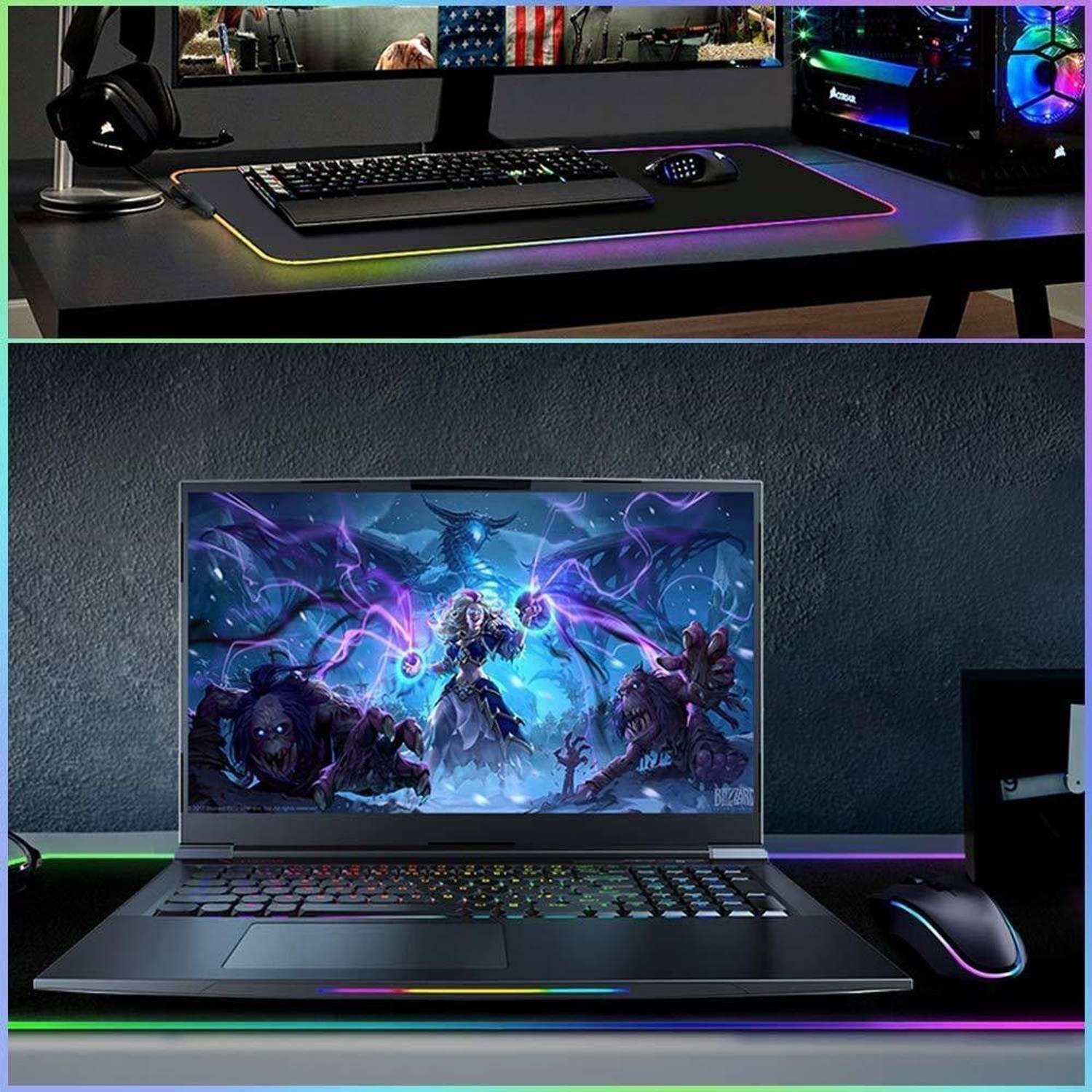 SEAGULL Large RGB Gaming Mousepad TD-330GA - Image 5