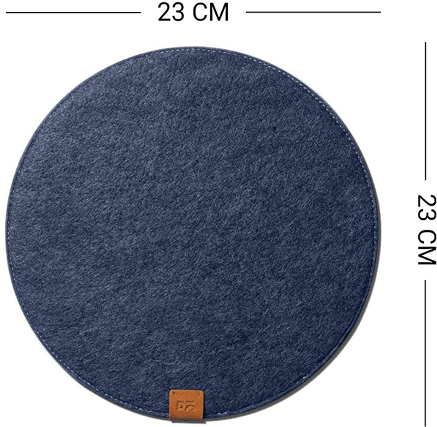 Image of DailyObjects FELT-DESK-TRIO-BUNDLE-BLUE Non Slip Base Dual Sided Mousepad