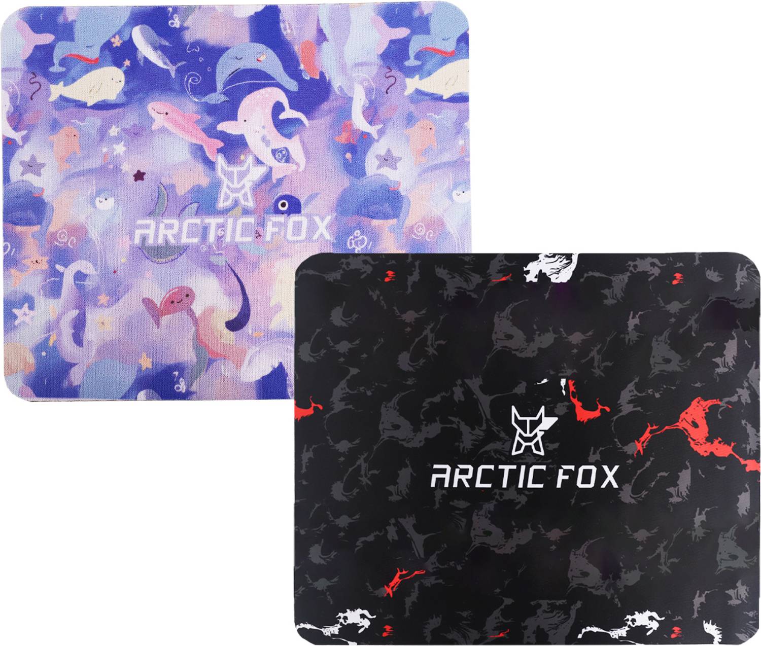 Arctic Fox Non-Slip Rubber Base Mouse Pad for Desktop and Laptop Mousepad (Blotch & Trawi) Non Slip Base Mousepad