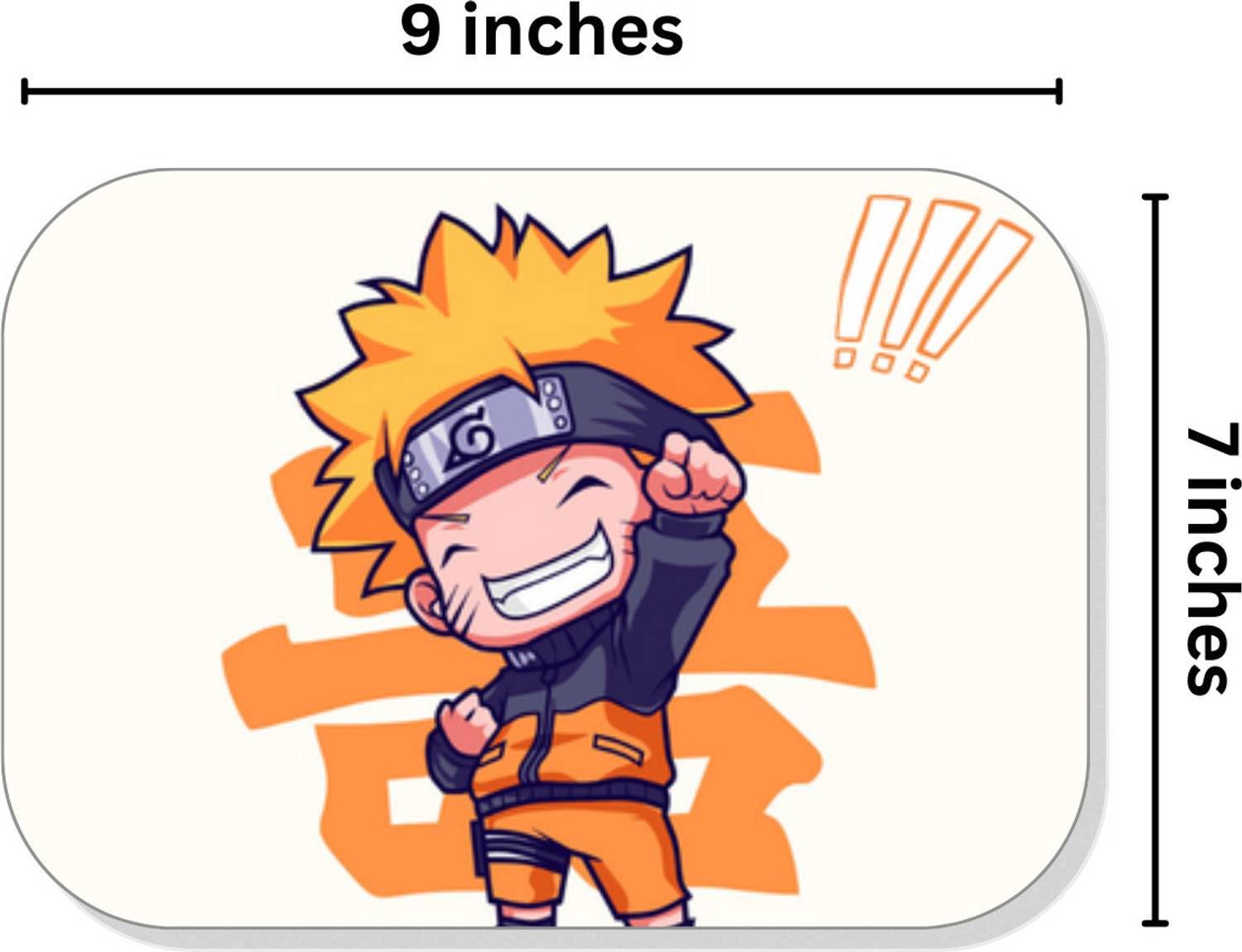 Image of Replix Naruto Anime Printed Mousepad with Smooth Mouse Control for Laptop, MacBook Pro Non Slip Base Mousepad