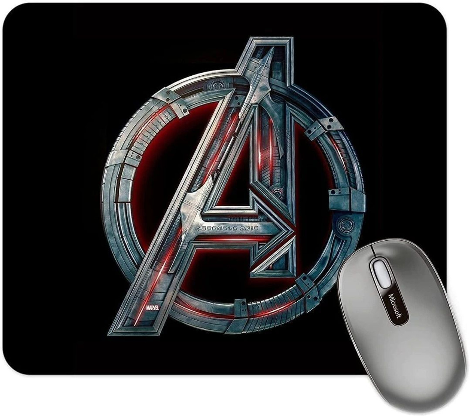 Image of Dia MOUSE PAD, AVENGER MOUSE PADE, AVENGER SYMBOL MOUSE PAD, FOR COMPUTER, LAPTOP, Non Slip Base Mousepad (Na)