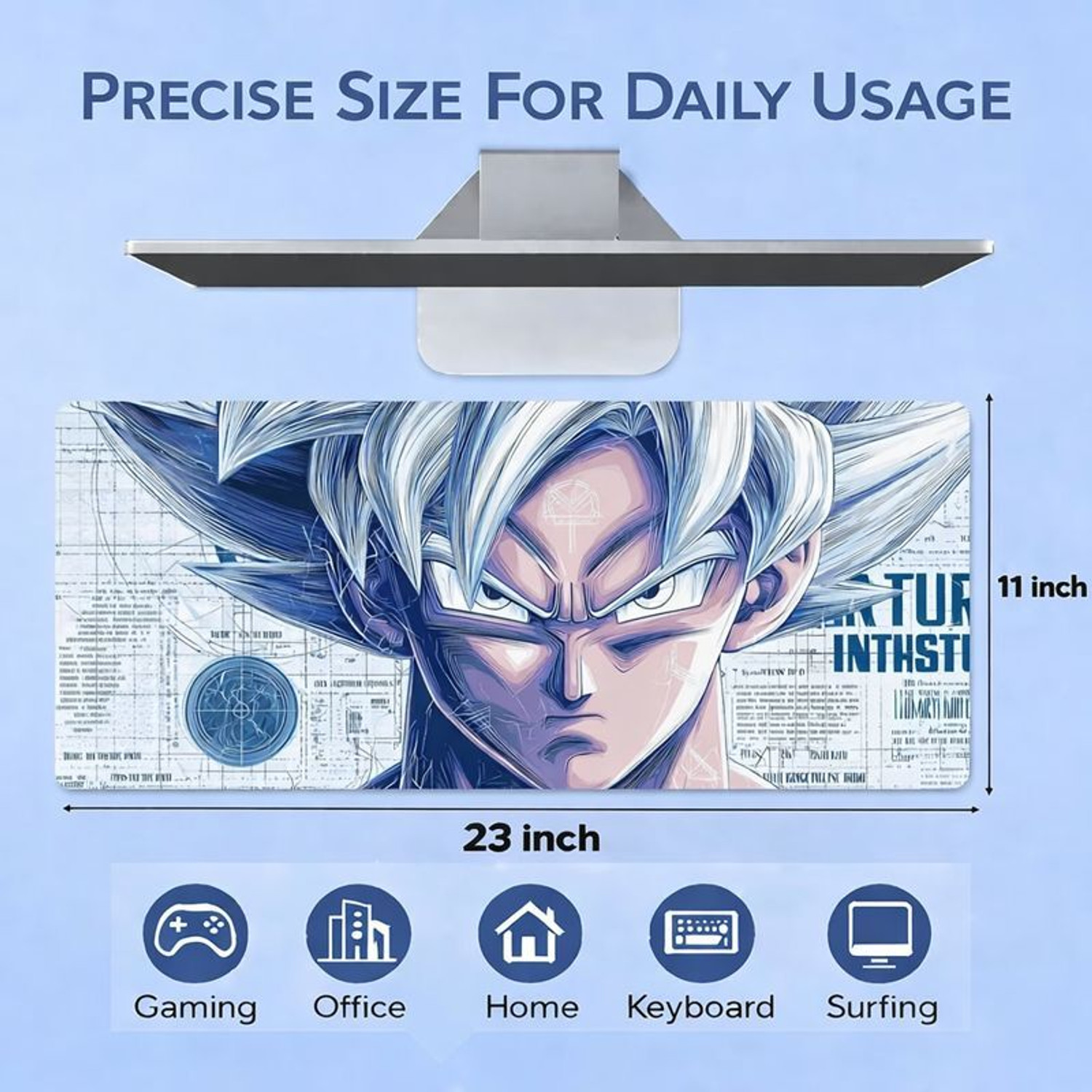 Image of XENOAHS ANIME DRAGON BALL Z (11*23) Non Slip Base Mousepad