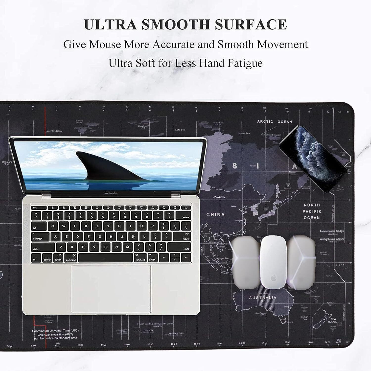Image of WOKO Large Extended Mouse Pad, Soft Gaming Desk Keyboard Pad Mat for Offices & Home Non Slip Base Mousepad