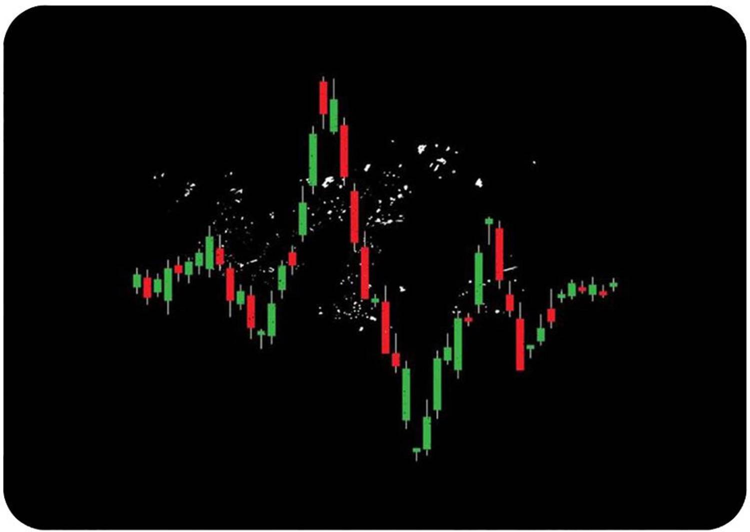 Artefact Candlestick Pattern Mouse Pad FKMP00209 Non Slip Base Mousepad