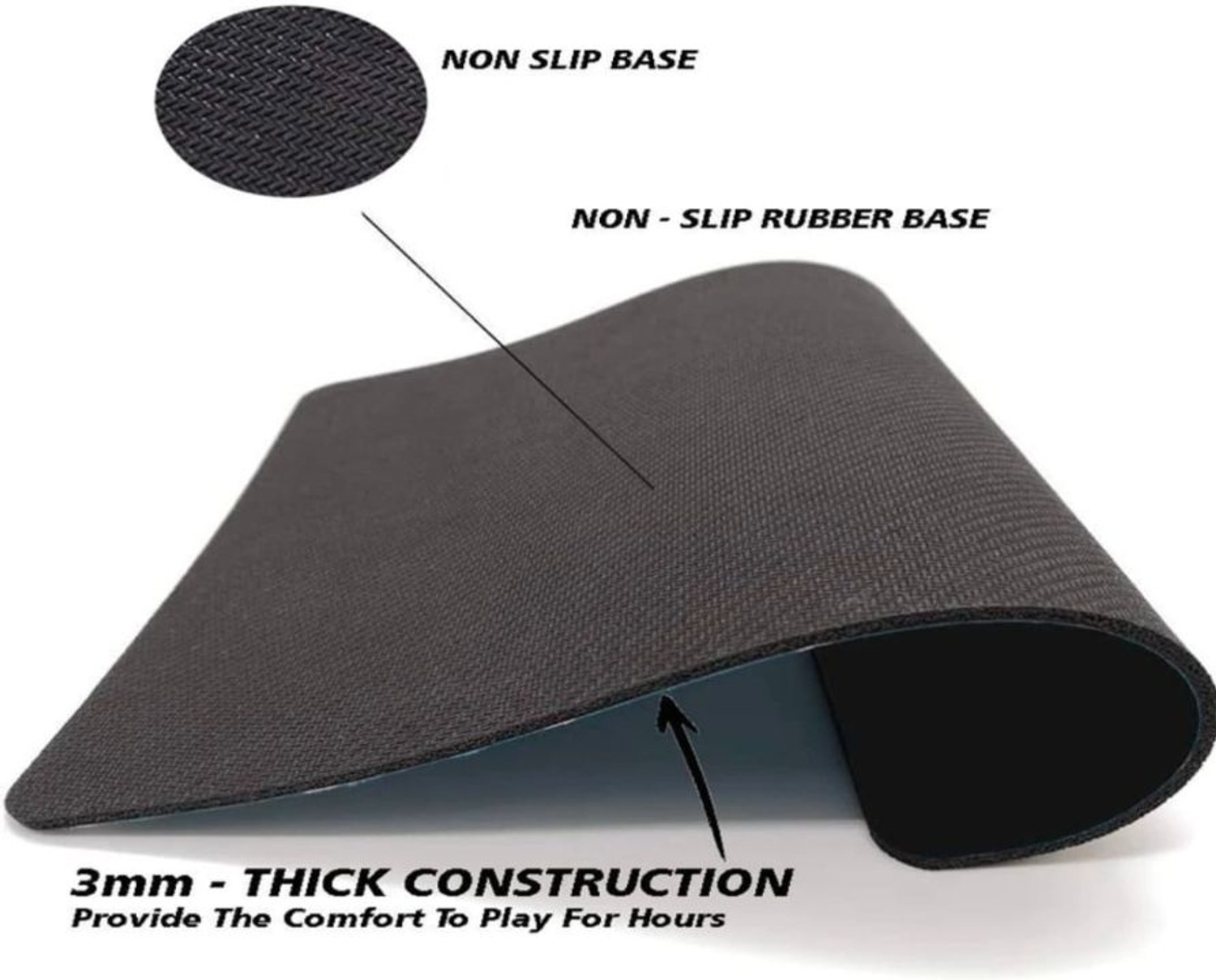 Image of GIVENTA Gaming Mouse Pad | Smooth Control Surface | Anti-Slip Rubber Base Non Slip Base Mousepad