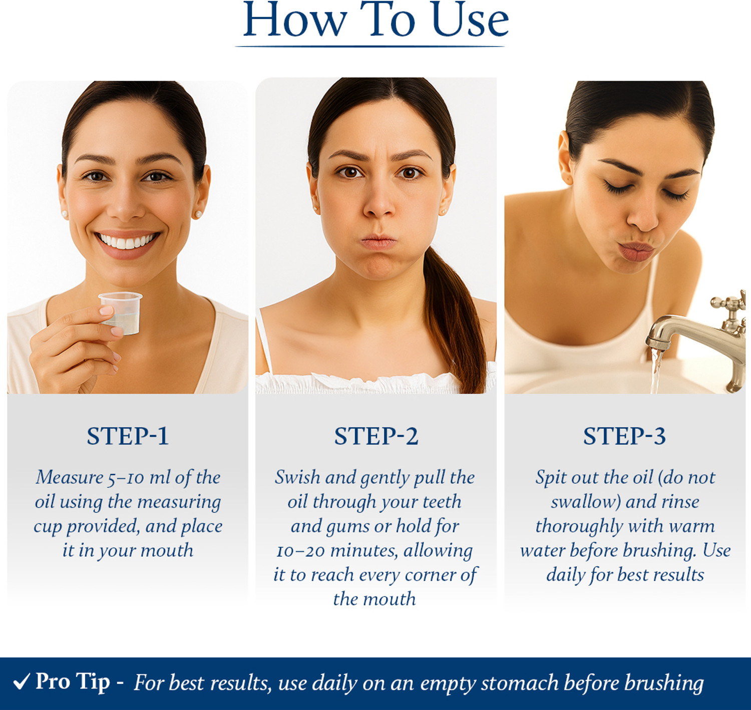 Image of Blue Nectar Clove Oil Pulling | Ayurvedic Mouthwash with Coconut, Fresh Breath, Alcohol Free - Zesty Clove