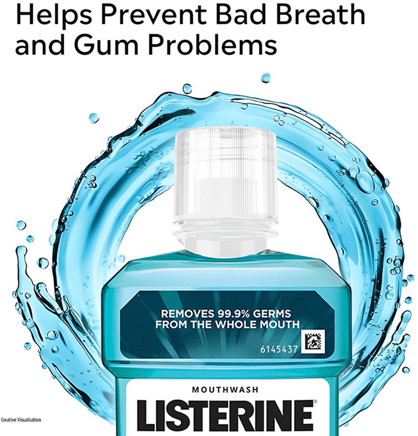 LISTERINE Cool Mint Mouth Wash 250ml - Image 3