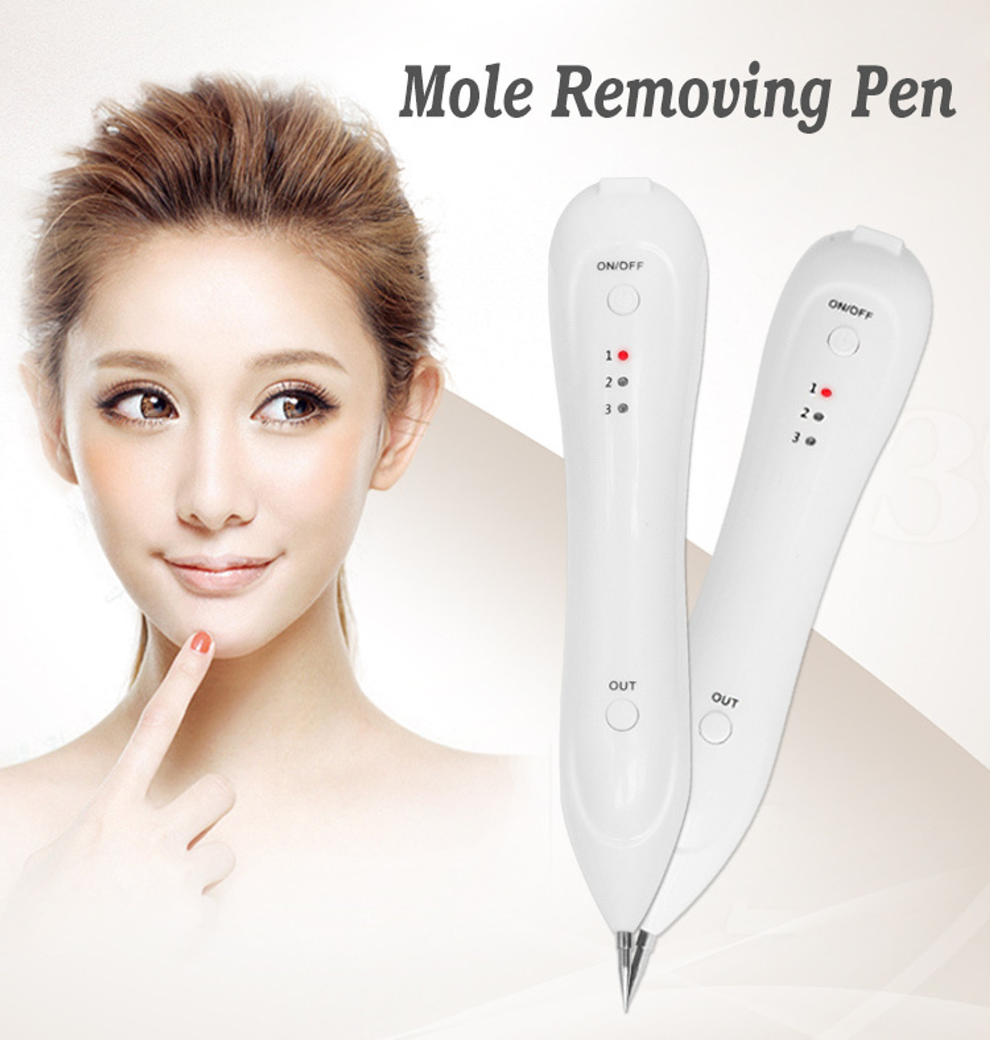 Image of Kostech Electric Freckle Skin Tag Remover Mole Dark Spot Remover Pen Warts Speckle Mucus Removal Device
