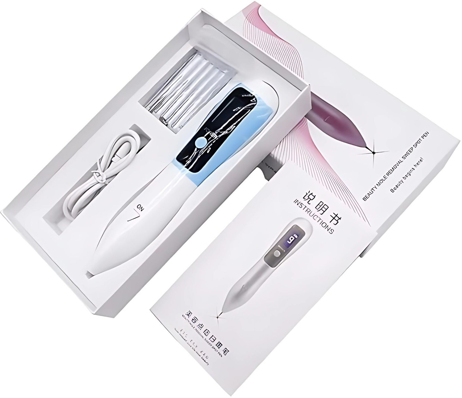 Image of Kostech 9 Level Laser Mole Removal Sweep Spot Pen| Mole Tattoo Wart Remover Mucus Removal Device