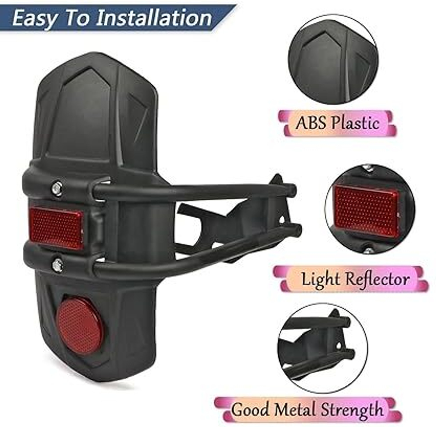 Image of CHINKI TRADERS Rear Mud Guard For Universal For Bike Universal For Bike 2021, 2020, 2016, 2019, 2017, 2014, 2013, 2012, 2010, 2007, 2006