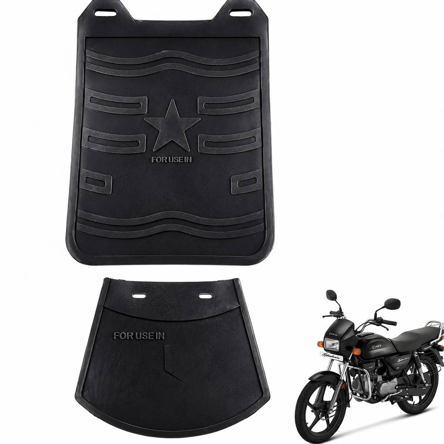 BIKEBLOOM Mud Flap For Hero Splendor 2005, 2017, 2020, 2015, 2006, 2010