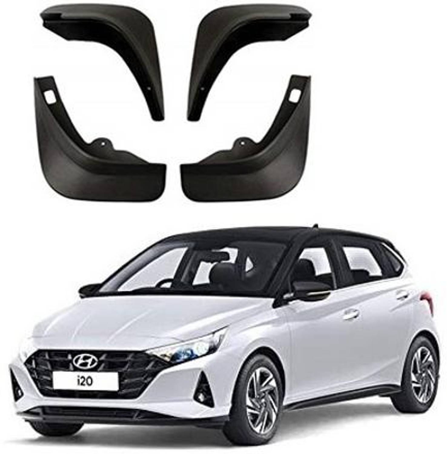 ASRAUTO Rear Mud Guard, Front Mud Guard For HYUNDAI i20 Asta 2020, 2021