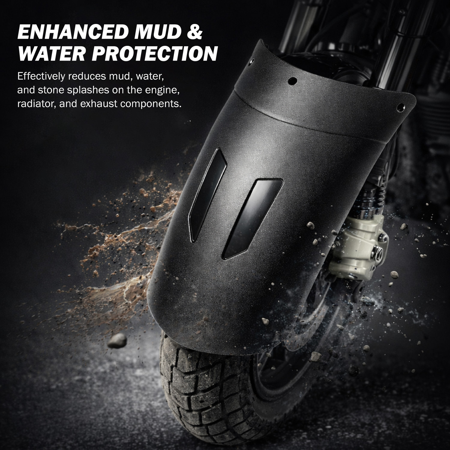Image of BRXR Front Mud Guard, Mud Flap For Universal For Bike Universal For Bike 2021, 2022, 2023, 2024