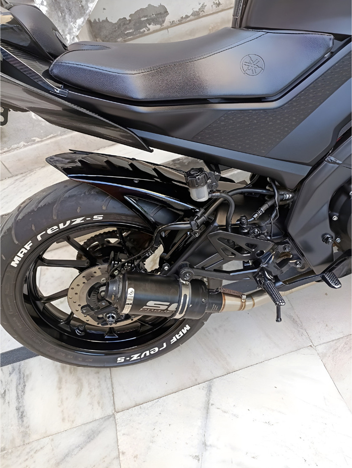 Image of Kridha Enterprises Rear Mud Guard For Yamaha R15 NA