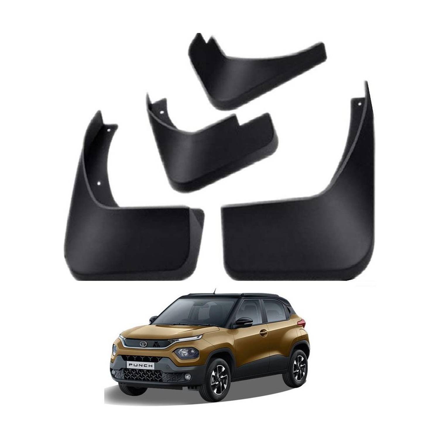 AutoZeal Rear Mud Guard, Front Mud Guard For Tata NA NA