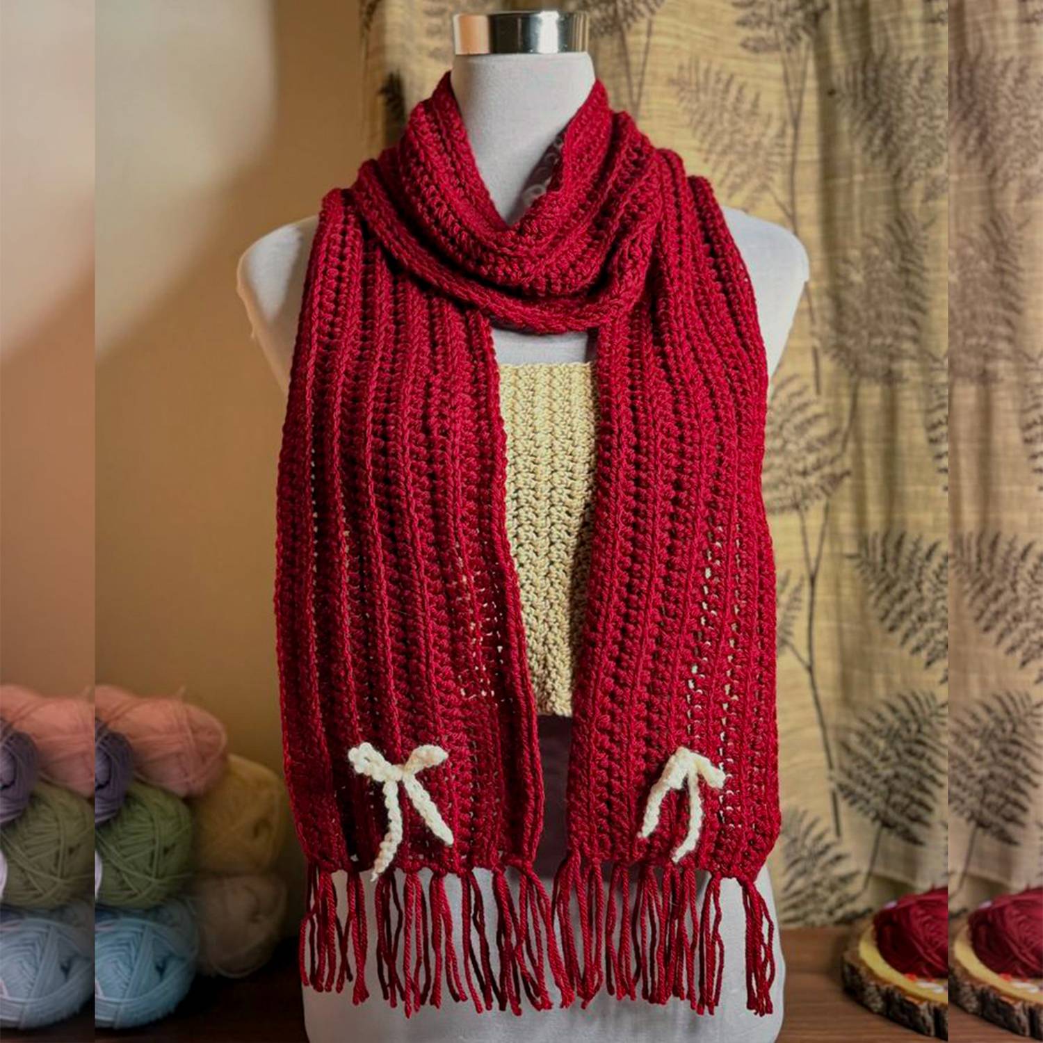 SahidEcom Self Design Women Muffler - Image 4