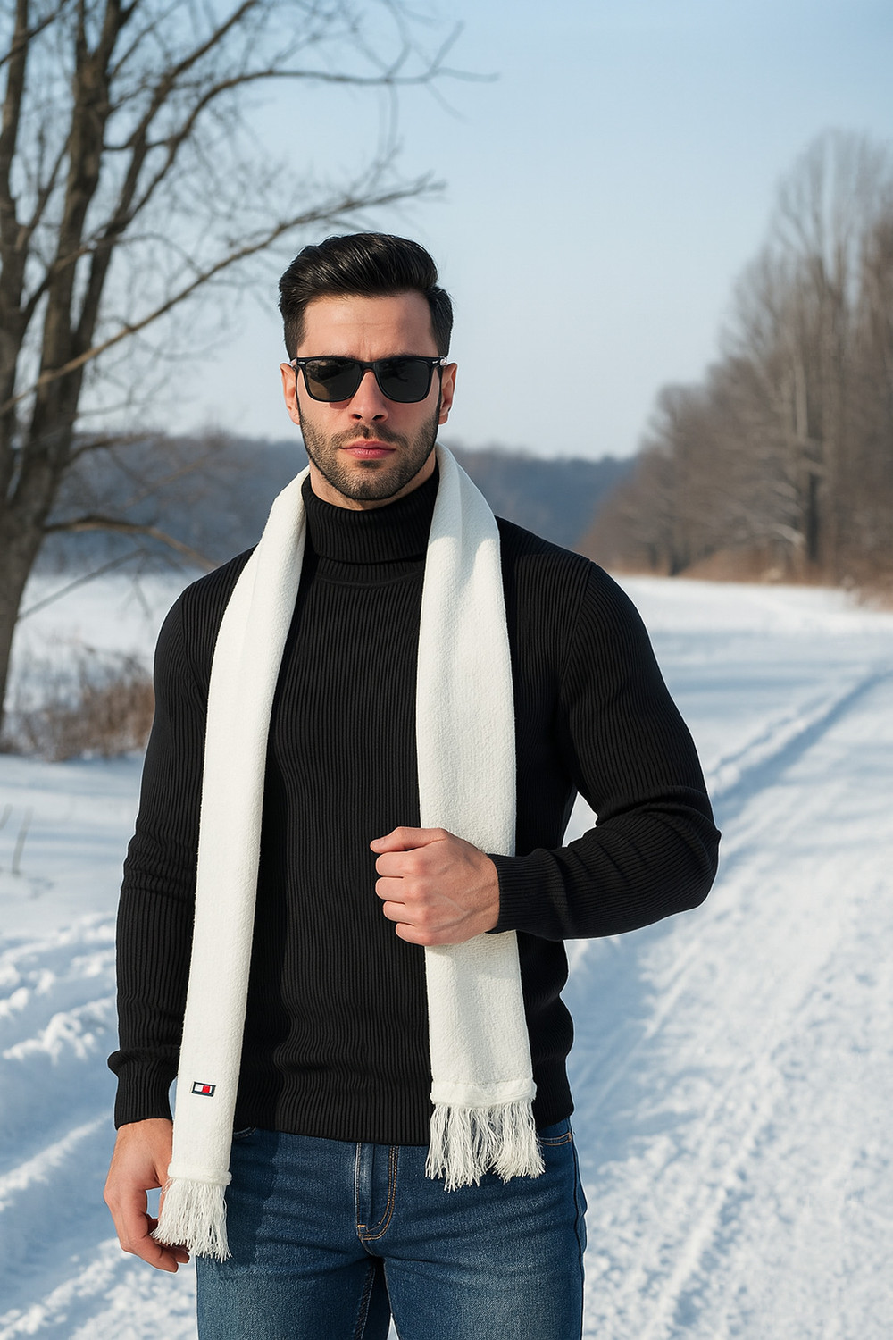 Image of SCHp Solid Men Muffler
