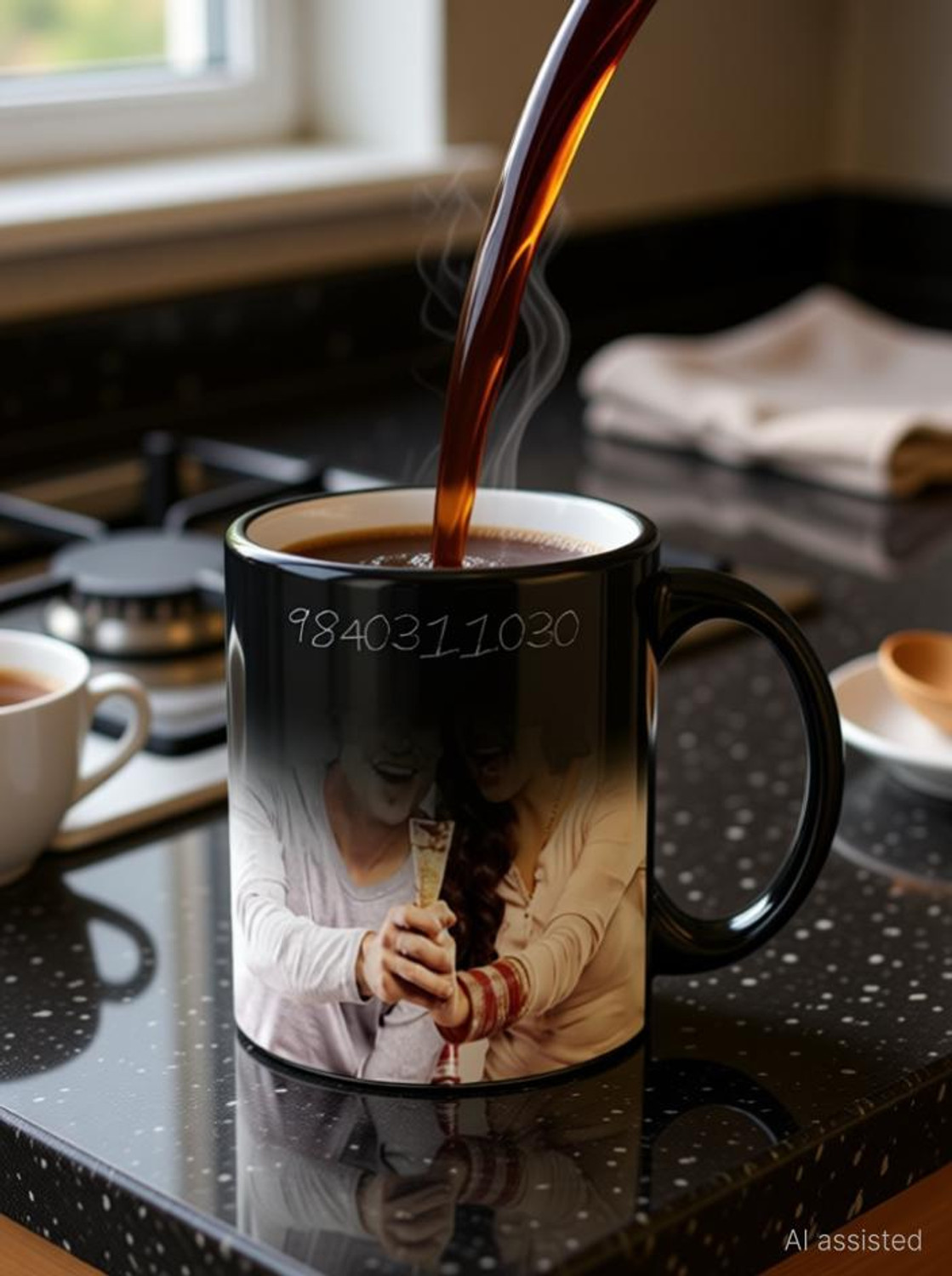 Image of SK Prints Magic Hot water Photo Ceramic Coffee Mug