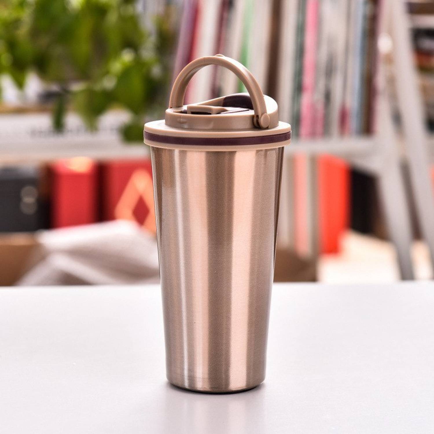 Breewell Stainless Steel Vacuum Insulated Travel Tea and Coffee with lid 500 ml | Multi Color Stainless Steel Coffee Mug