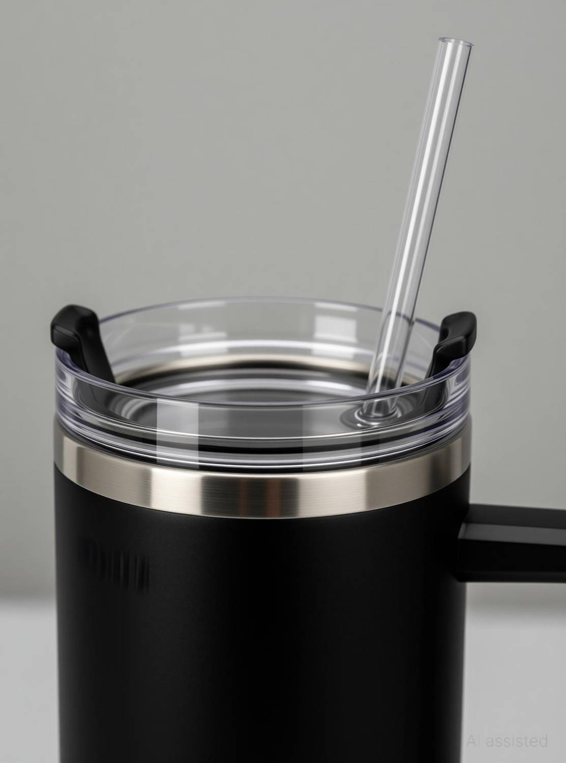 Ojra Stainless Steel Tumbler with Handle and Straw Lid - Image 4