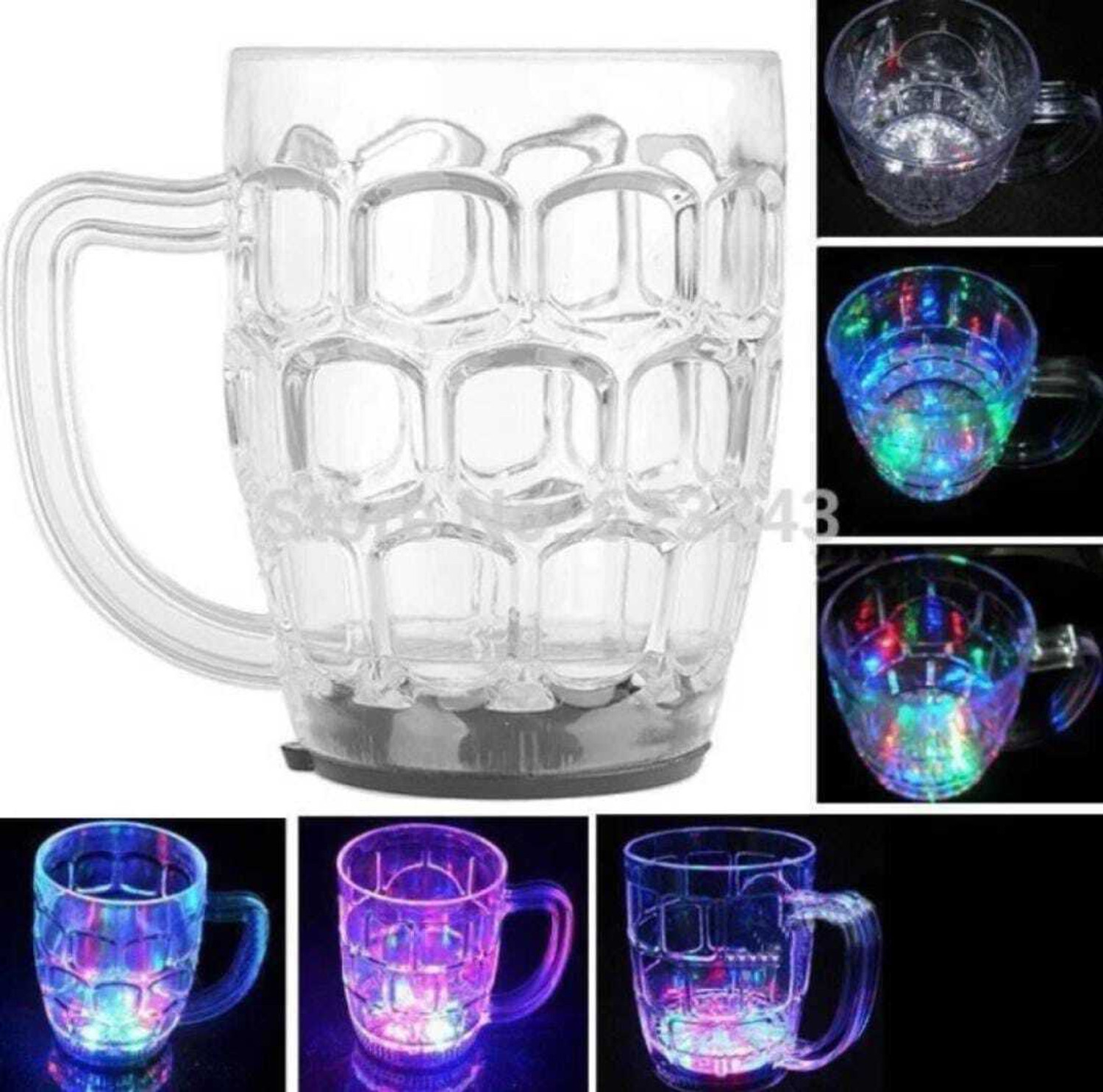 Image of SAIM RAINBOW LED COLOR CUP Plastic Beer Mug