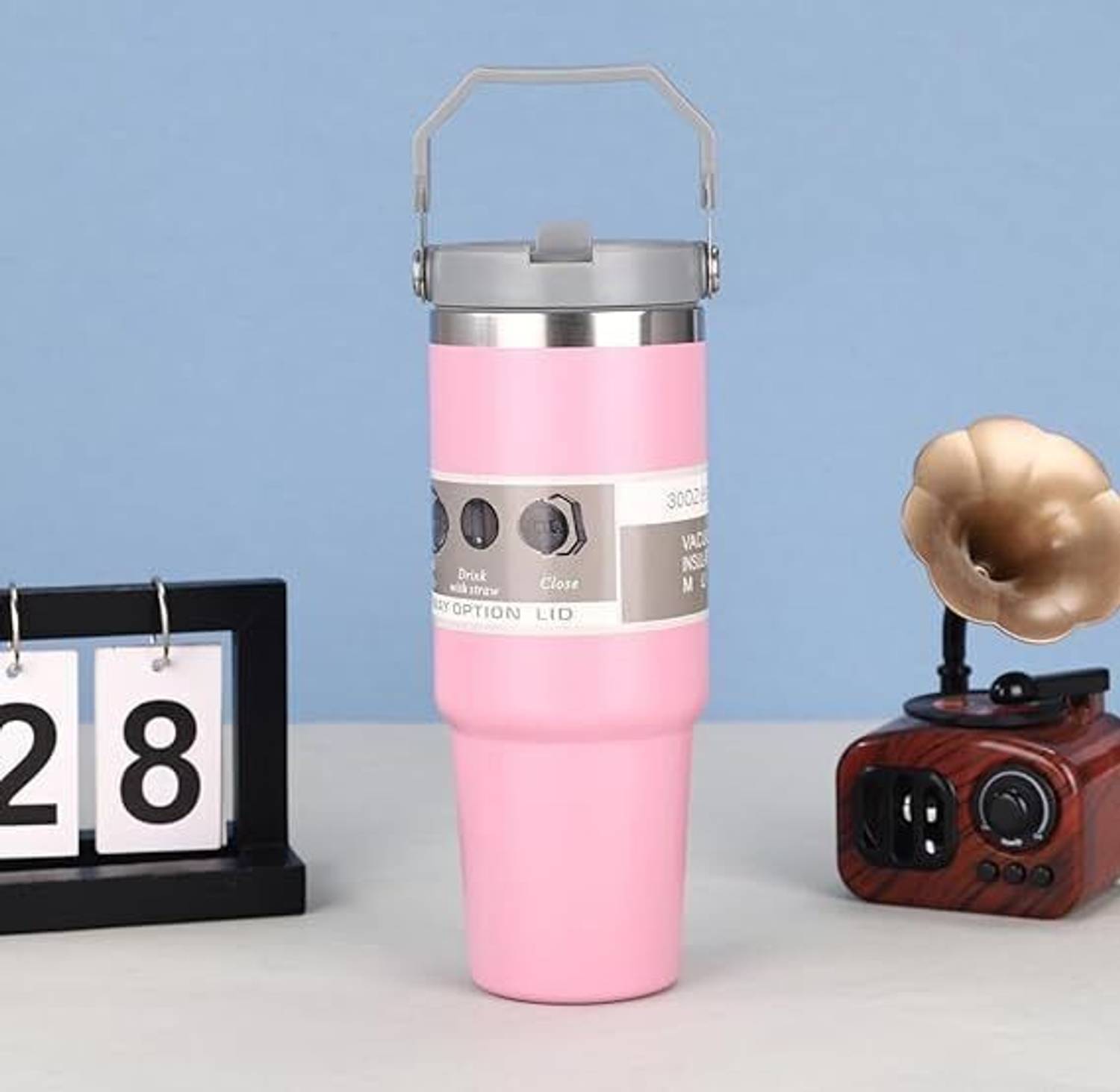 BATBIRD 900ml Pink Tumbler Stainless Steel Tumbler