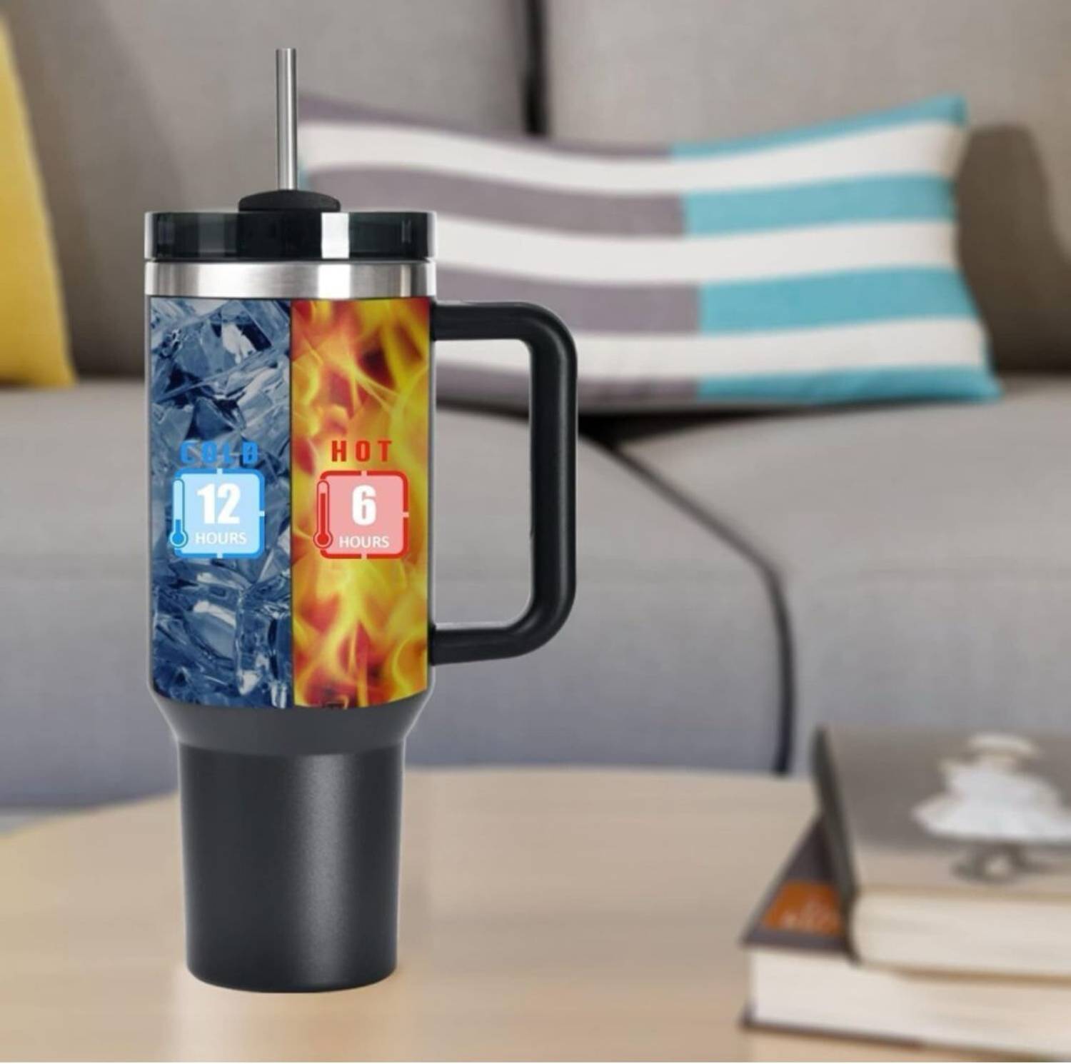 Svr 40oz Travel Tumbler with Handle - Image 3