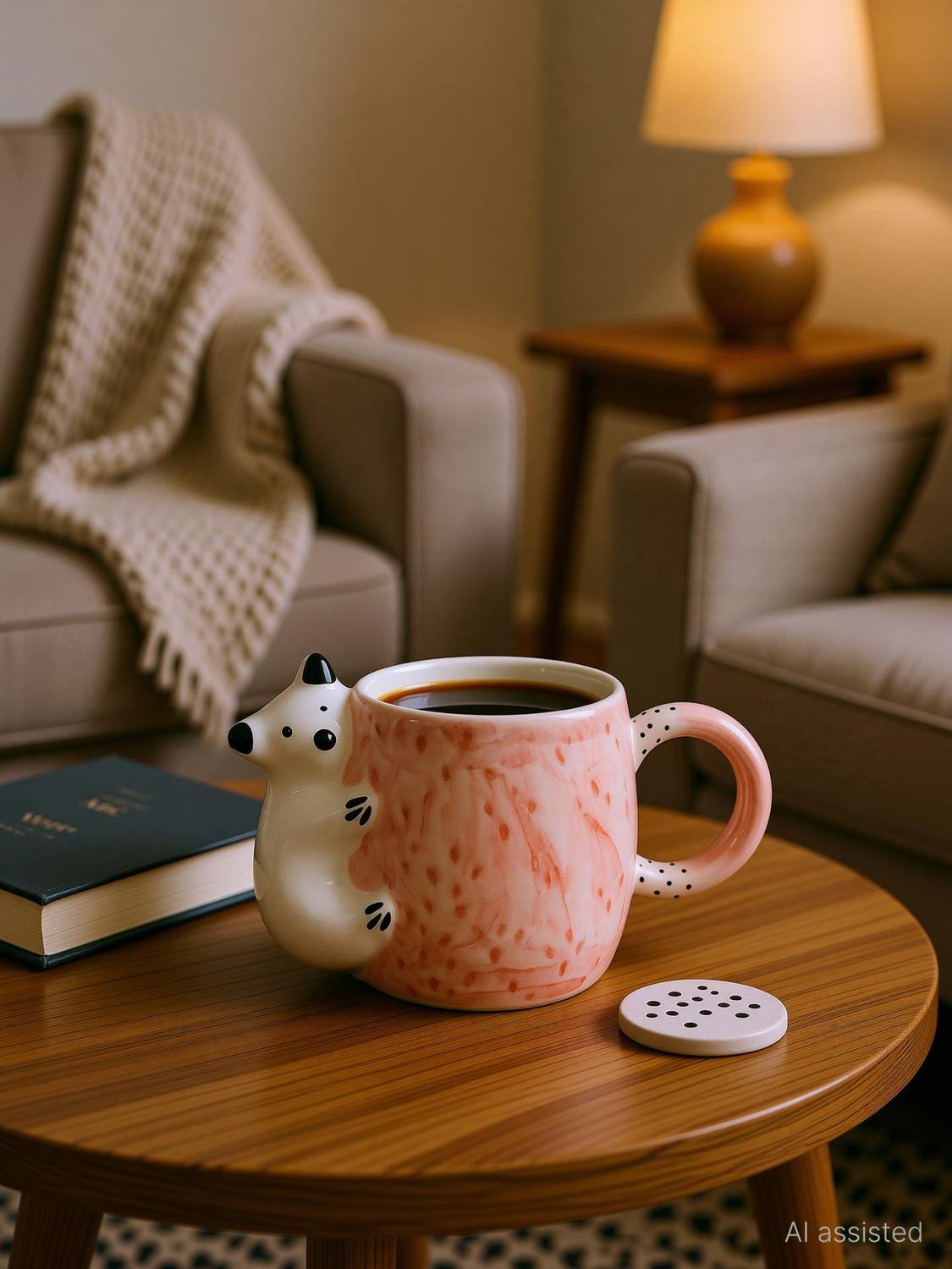 ABC 3D Bear Ceramic | Adorable Animal Shaped Ceramic Coffee Mug