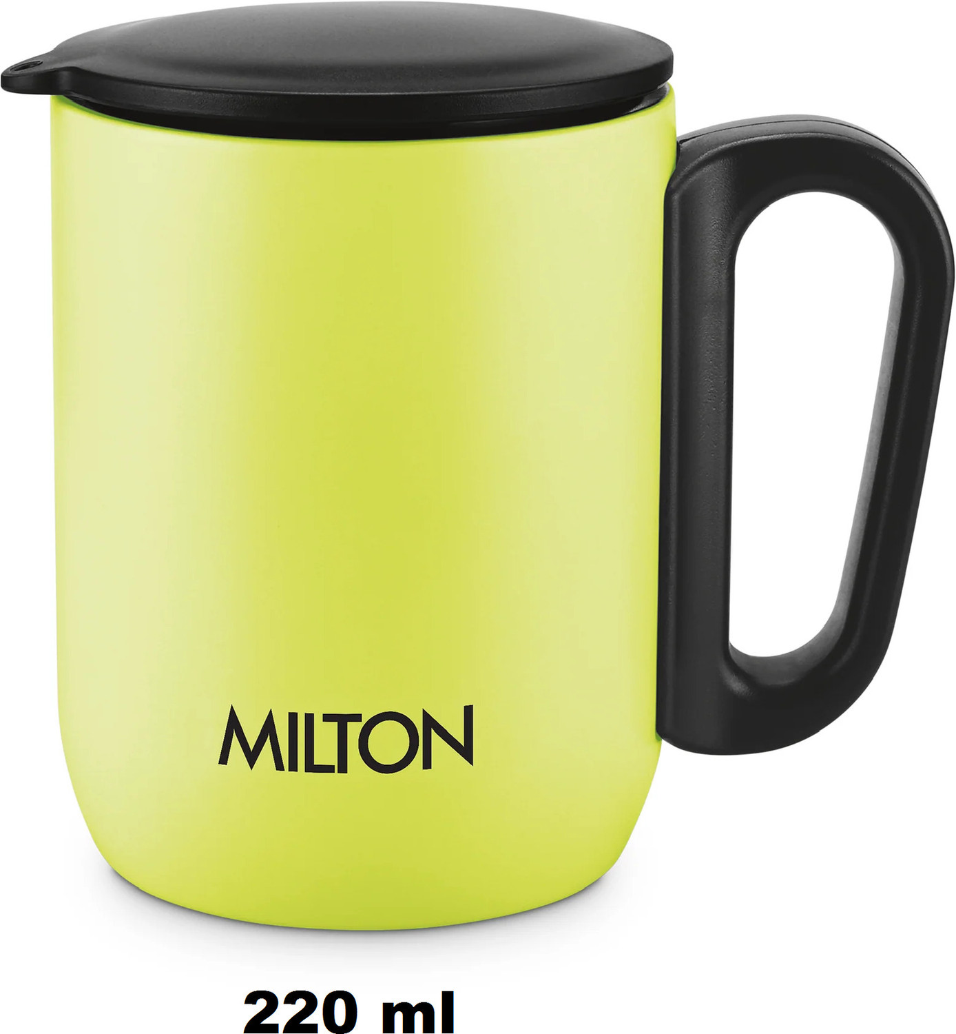 Image of MILTON gemini steel 220 ml mug yellow Stainless Steel Coffee Mug
