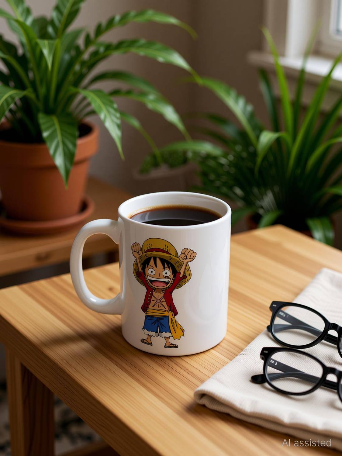 Couples Emotion One piece monkey d luffy printed gift for Friend