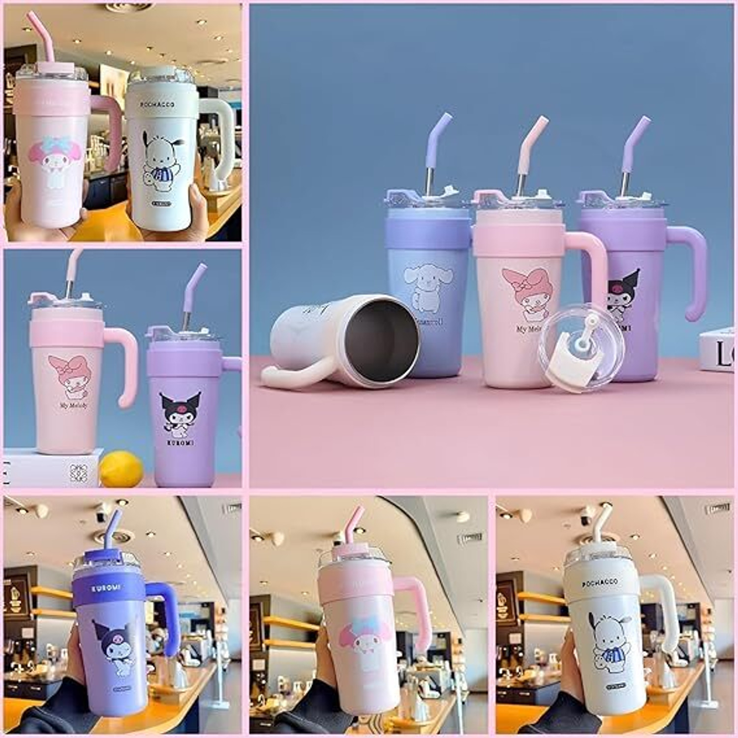Image of HARIGYAN 860ml Stainless Steel Vacuum Insulated CupOffice,Sport,Travel,Home(Purple) Stainless Steel Tumbler
