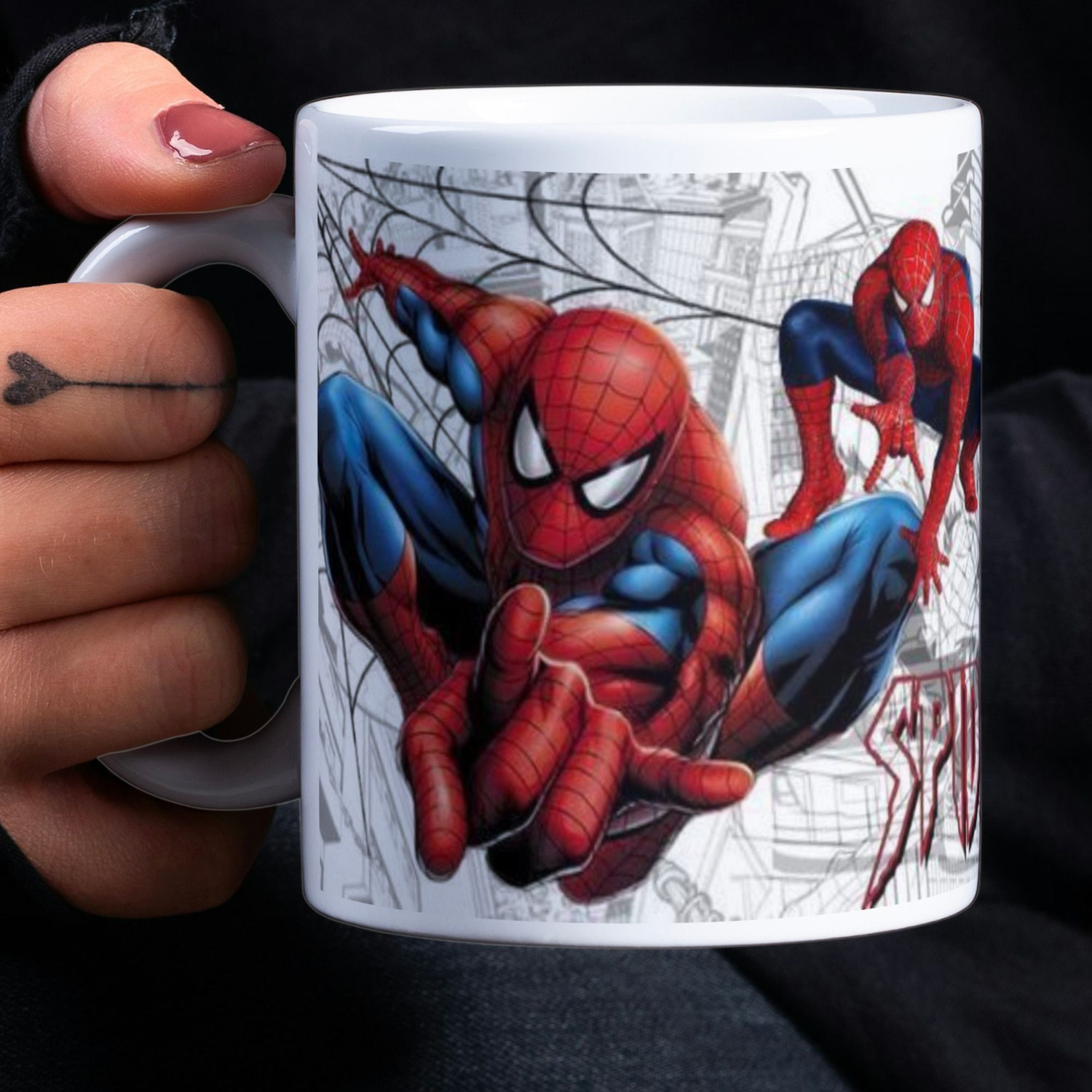 Image of Suguna Enterprises Super Fan Super Hero Graphic Printed Action Theme Cup Ceramic Coffee Mug