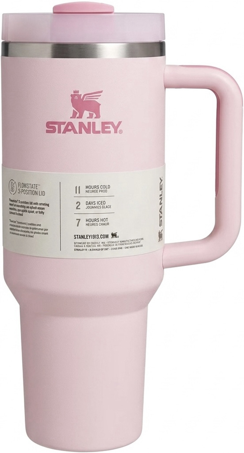 Image of Auram Origin Staanley Quencher H2.0 FlowState Tumbler - 40 oz (Soft Pink / Rose Quartz) Stainless Steel Tumbler