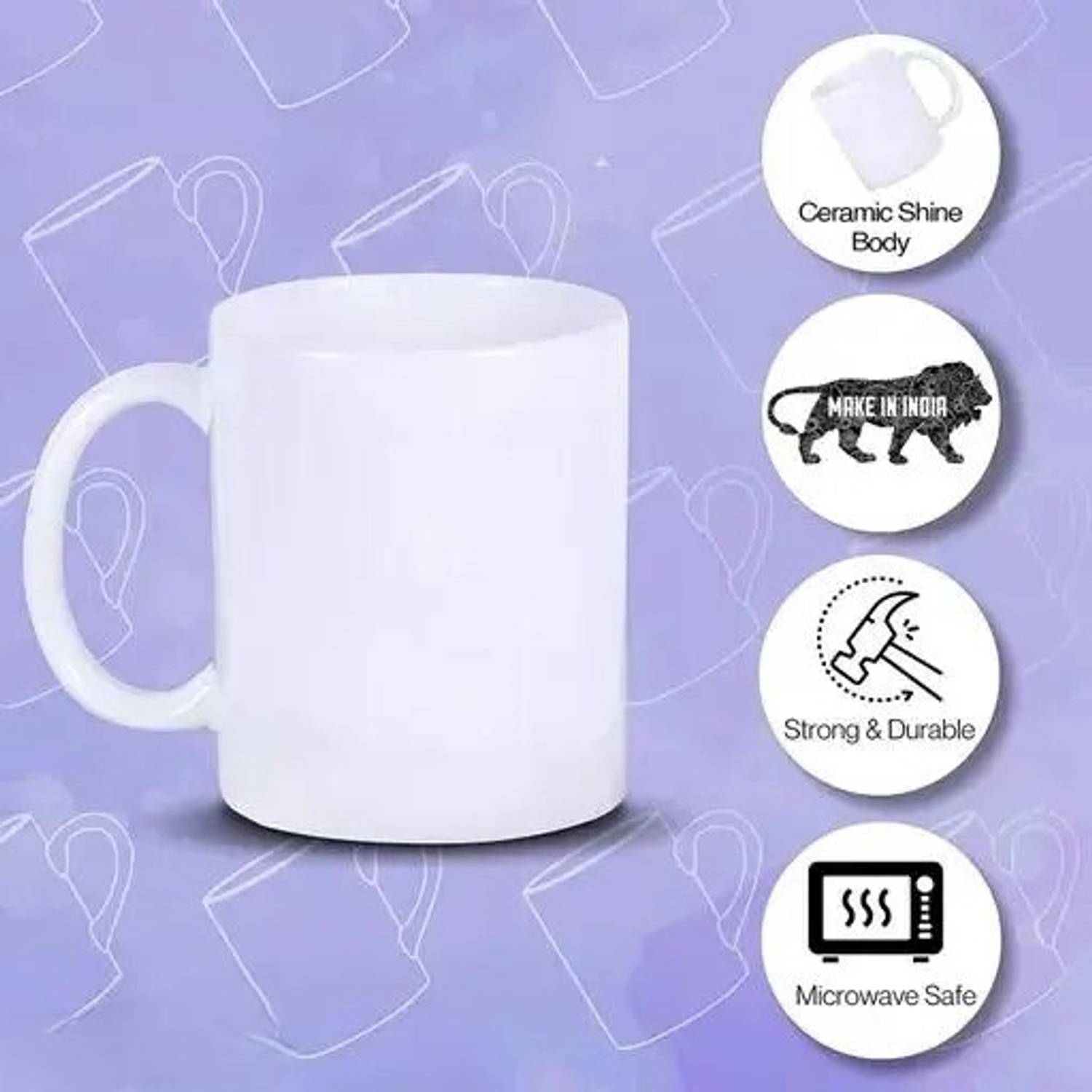 Volxo Happy New Year 2026 Golden Printed Cup/Mug With Handle For