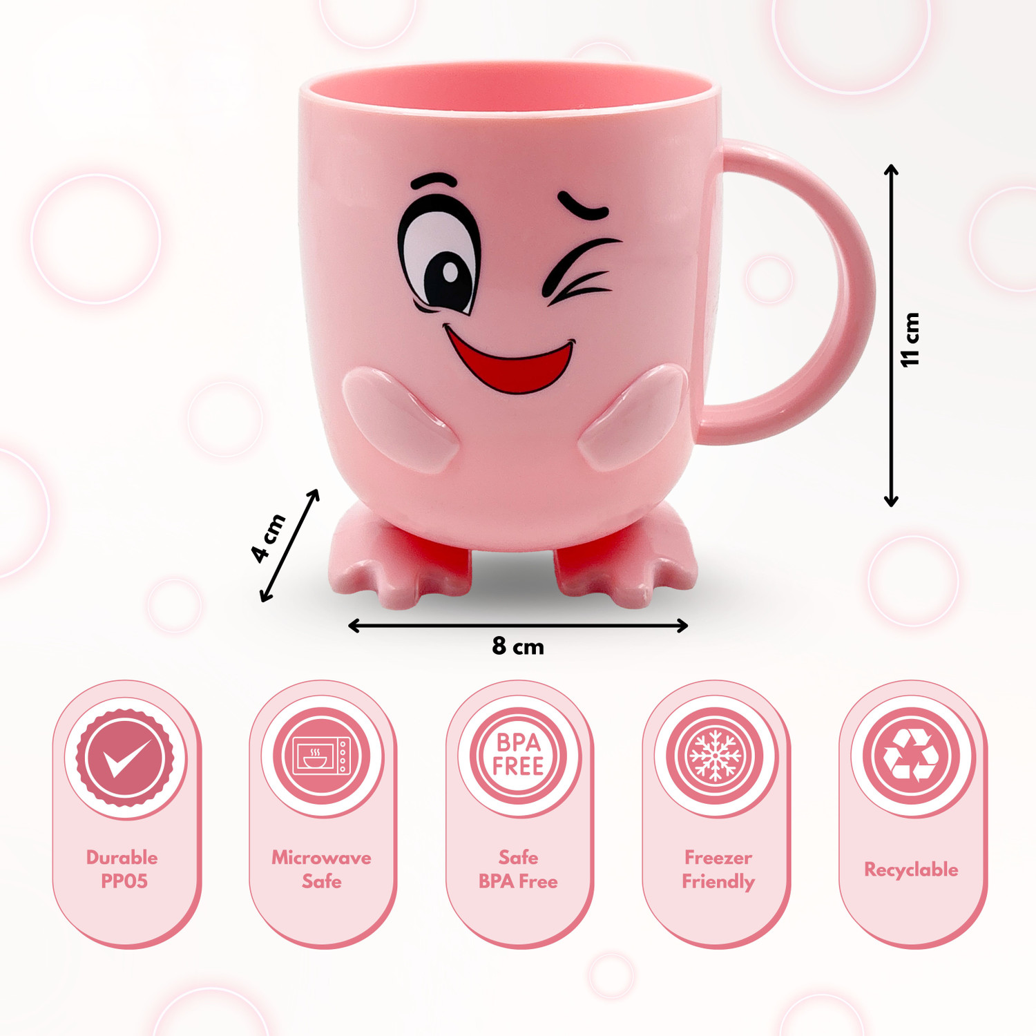 Image of Plast Boy LLP Penguin Wink Plastic Coffee Mug
