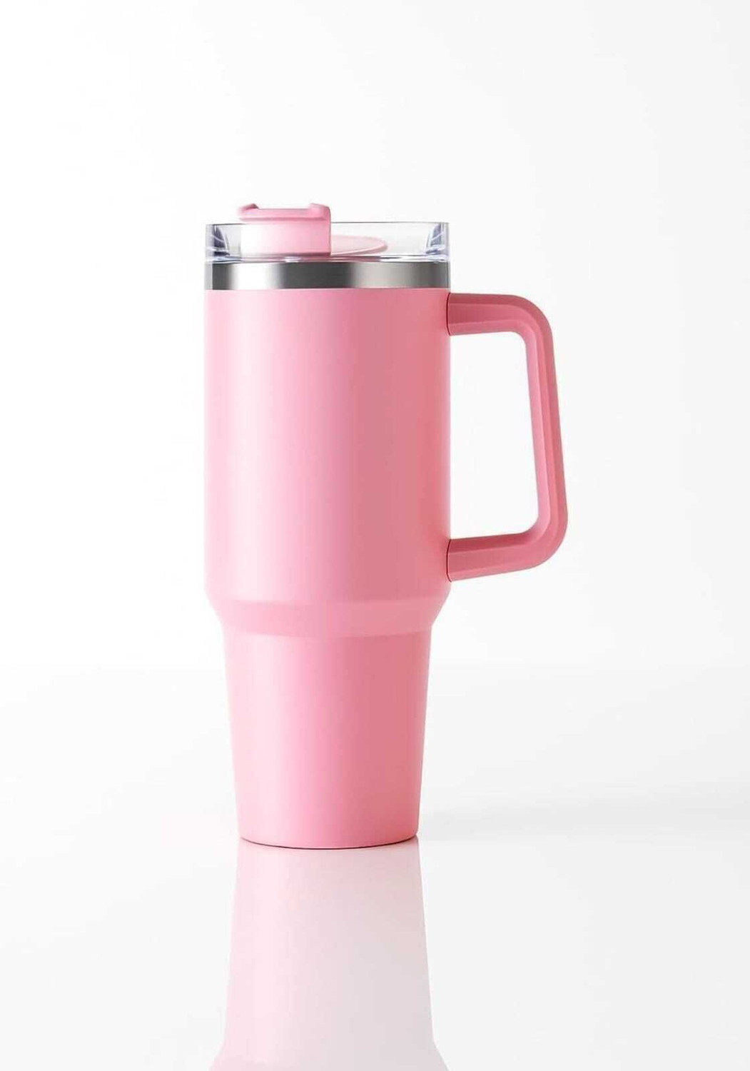 Image of Smarty Worlds Smarty Tumbler with Handle and Straw Water Bottle Travel Coffee Cup Hot &Cold Stainless Steel Tumbler